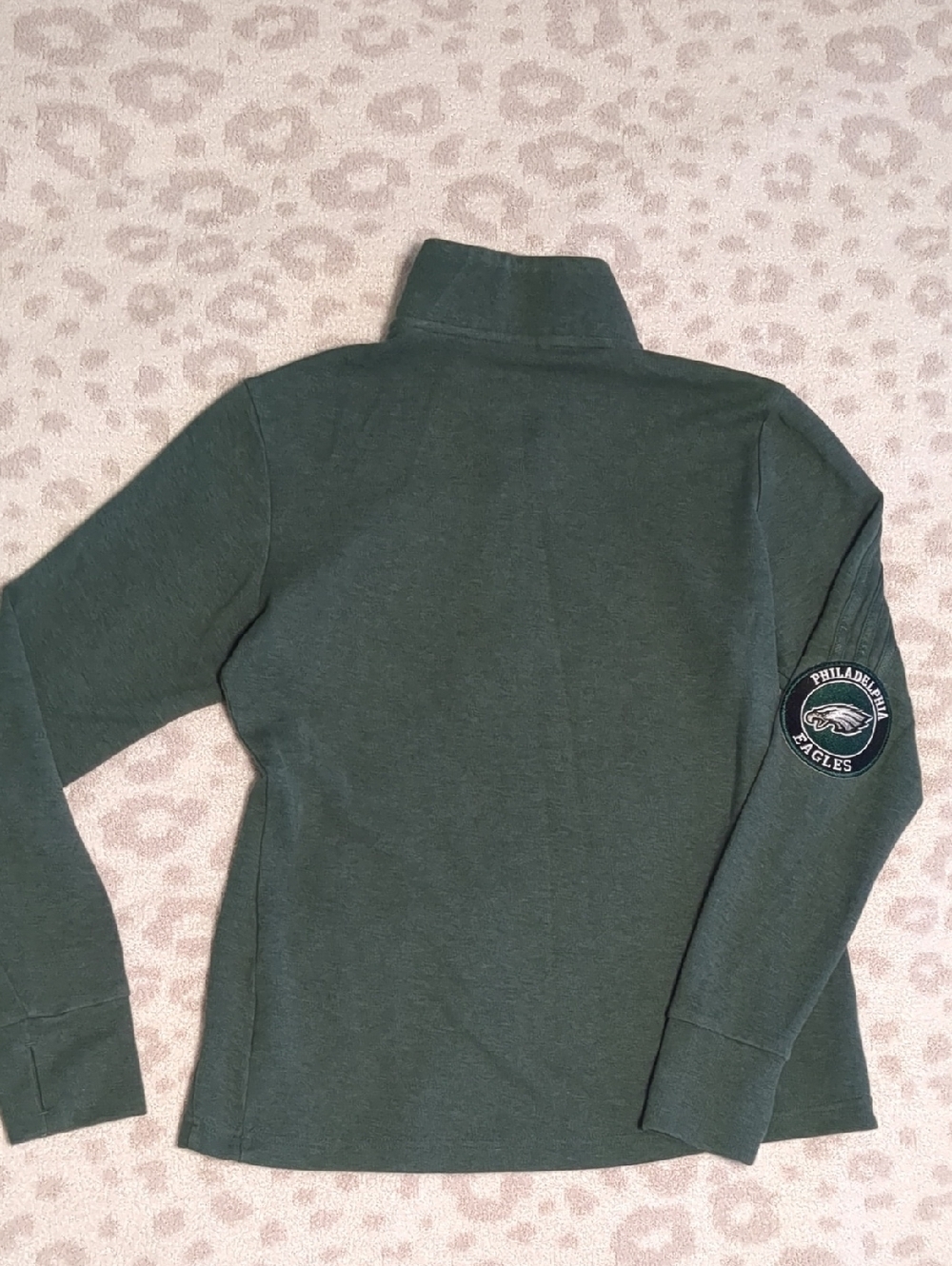 Adidas Philadelphia Eagles Patch Athletic Quarter Zip Lightweight Small - Picture 10 of 11